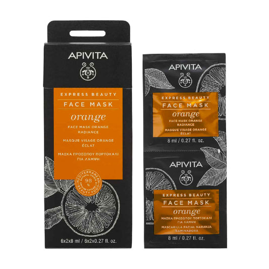 APIVITA Express Beauty Radiance Face Mask with Orange 12*8ml