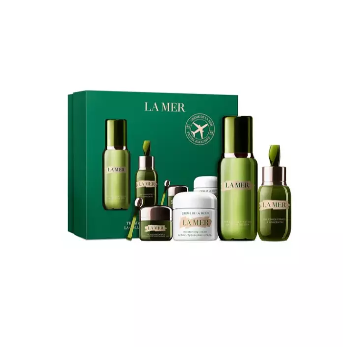 LAMER The Hydrating Essentlals Collection 
The Moisturizing Cream 60ml +The Eye Concentrate 15ml + The Treatment Lotion 150ml + The Concentrate 50ml